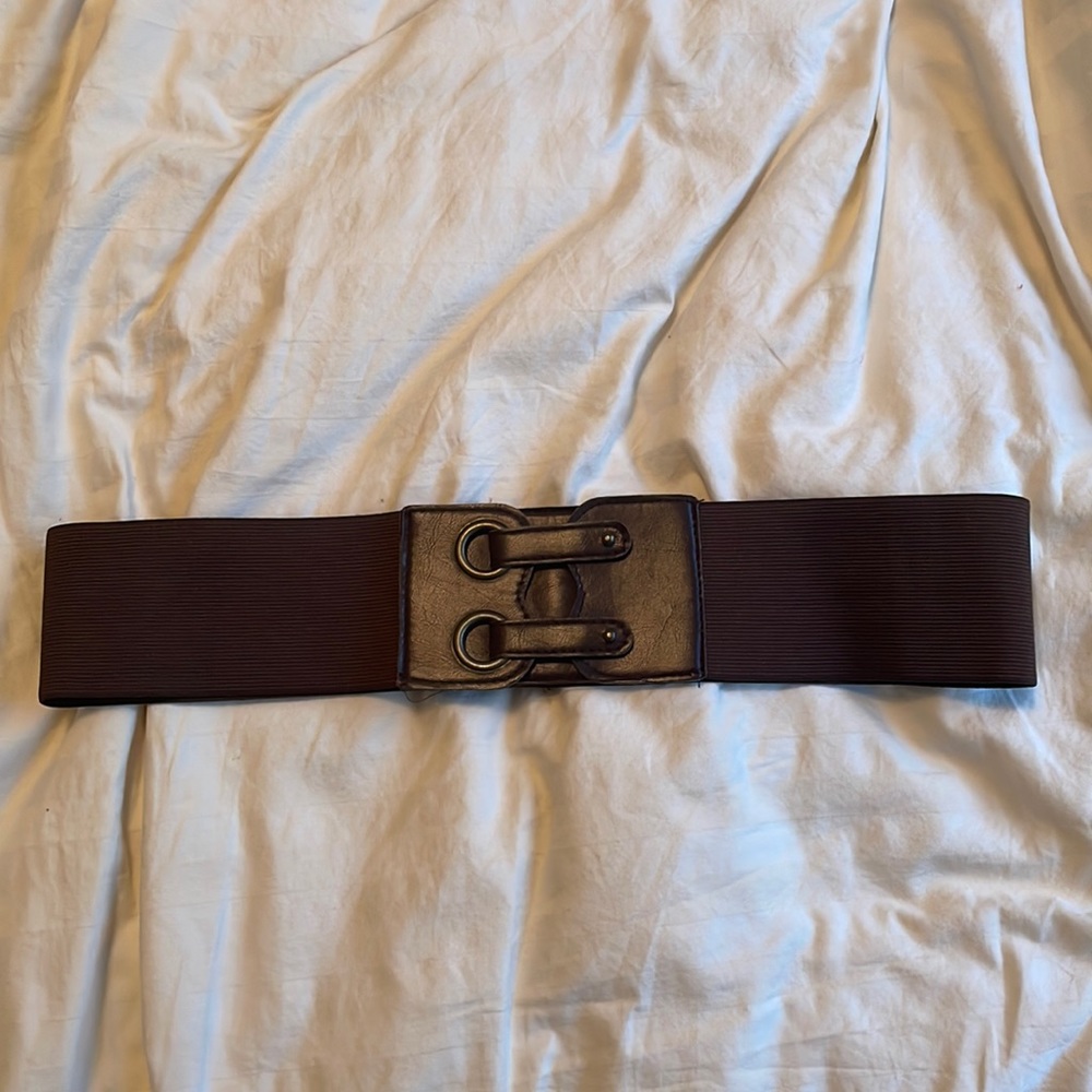 Fashion belt, Size L, elastic and snaps, GUC
